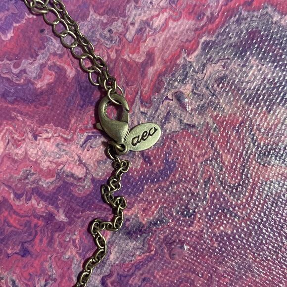 American Eagle Outfitters Multi Layered Chain Metal Bead and Stone Necklace - Picture 6 of 6